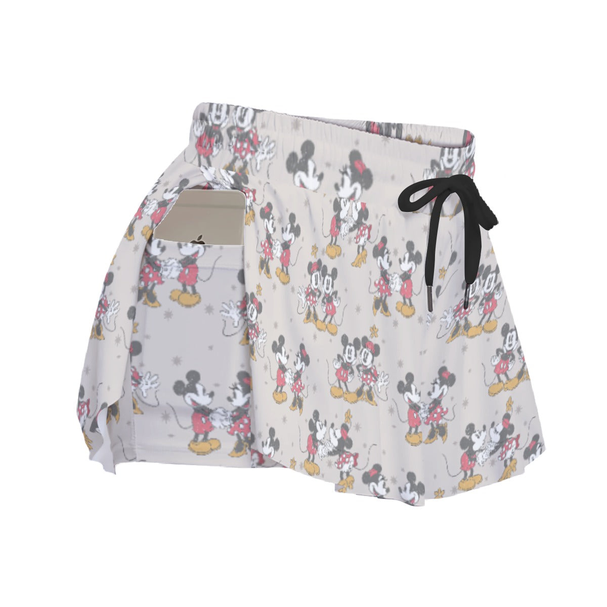 Retro Mouse & Partnernnie - Women's Flowy Pocket Shorts