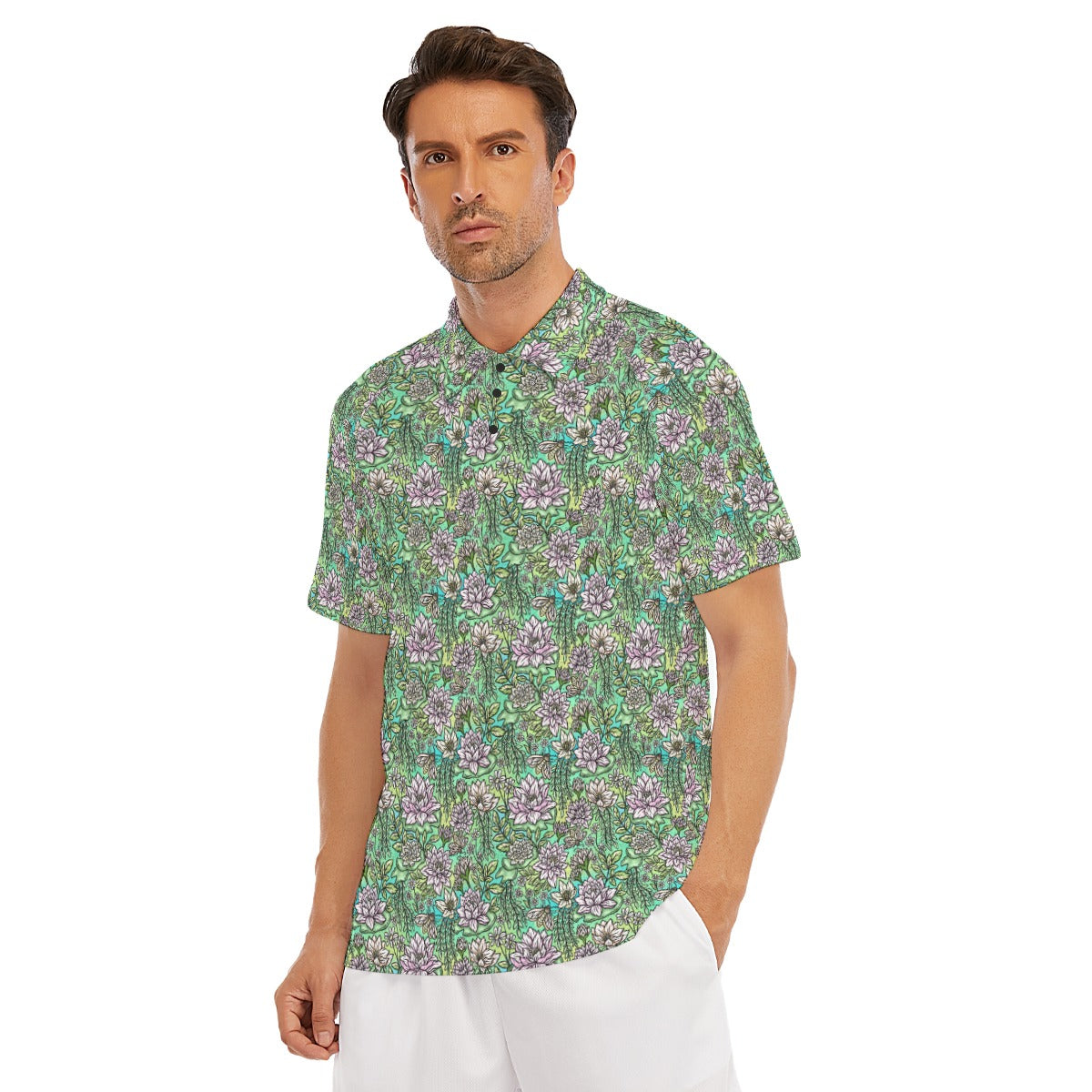 Fairytale Florals – Bayou Blooms - Men's Polo Shirt