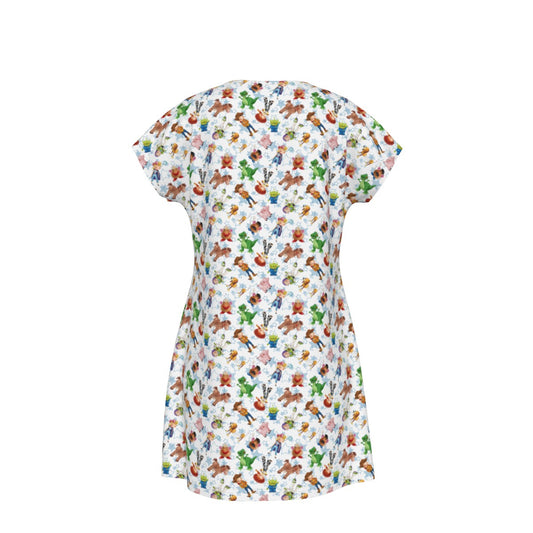 Playful Toy Friends - Women's T-Shirt Dress