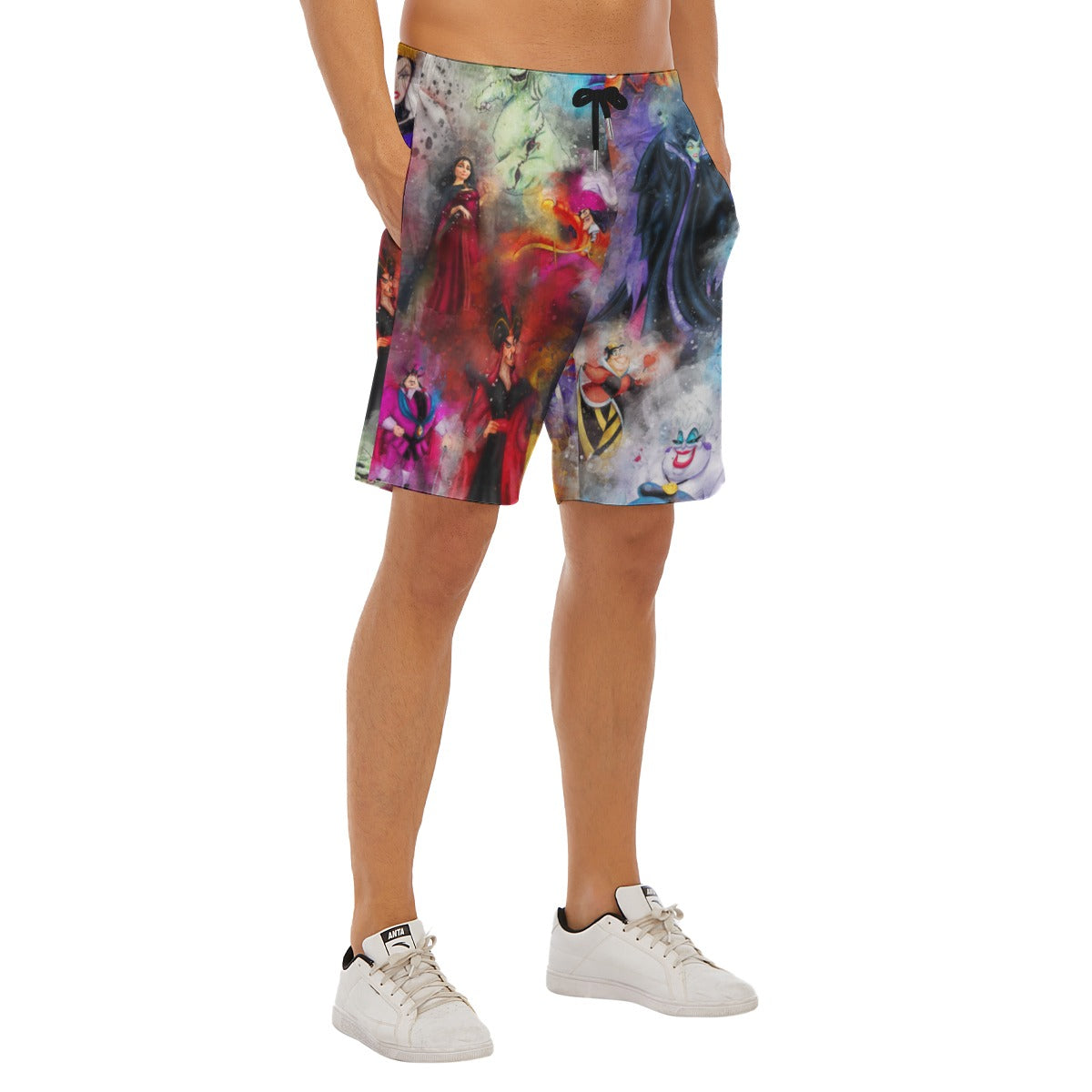 Watercolor Wicked Villains - Men’s Pocket Beach Shorts