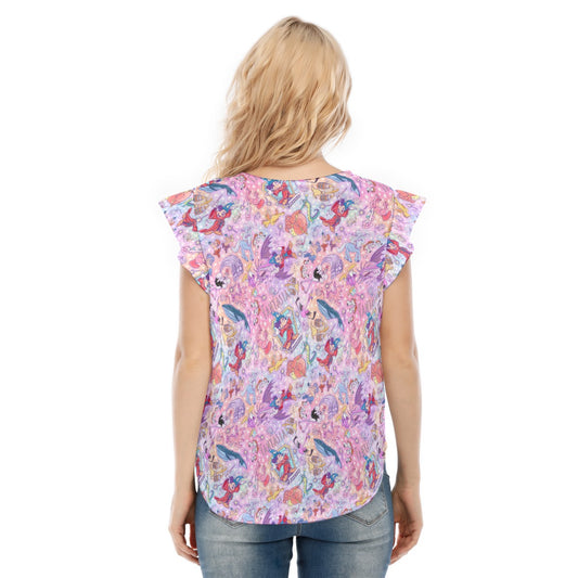 Magical Fantasia Symphony - Women’s Flutter Sleeve Top