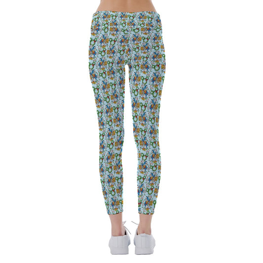 Duck’s Holiday Lights Tangleghts - Women's Yoga Leggings