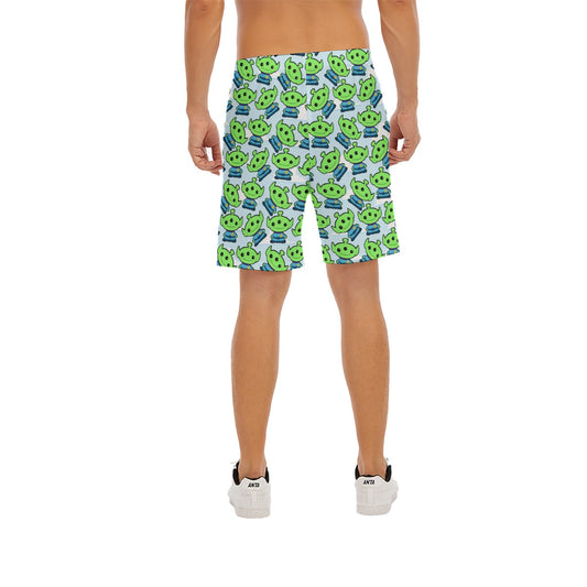 Little Green Space Aliens - Men’s Pocket Beach Shorts