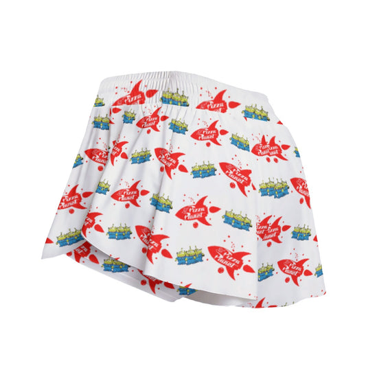 Galactic Rocket Party - Women's Flowy Pocket Shorts