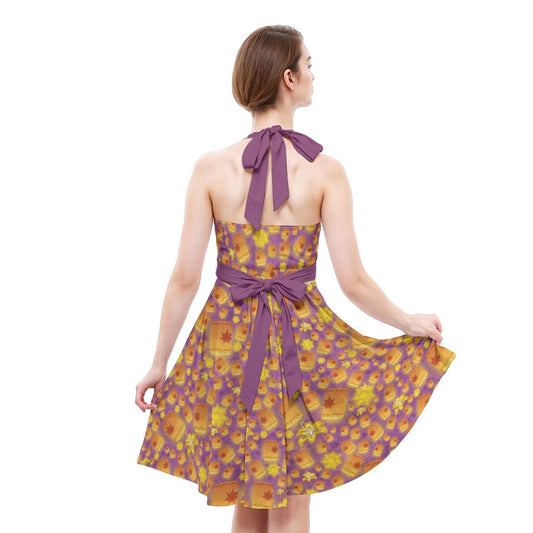 Lantern Glow Festival - Women's Halter Vintage Pocket Dress