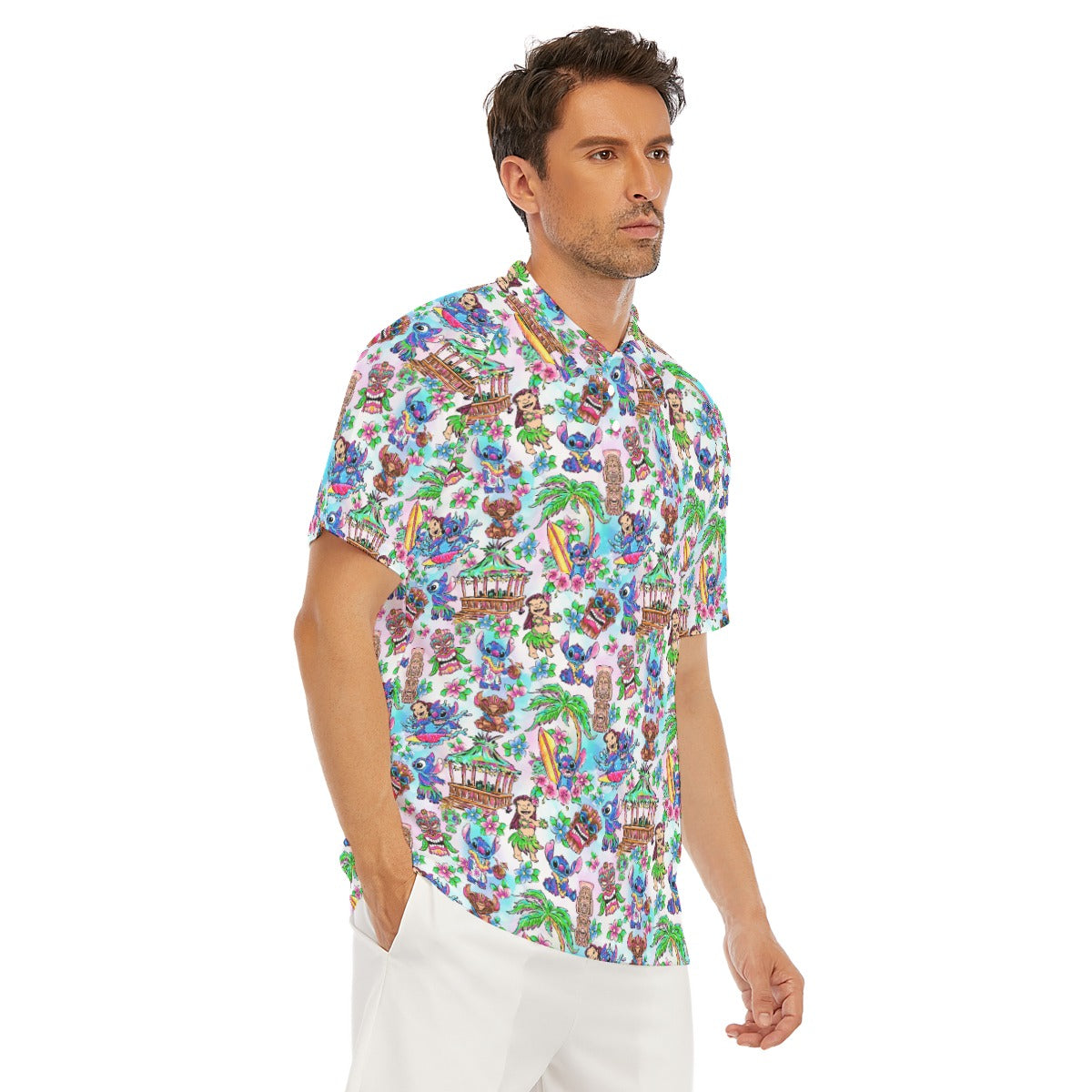 Bright Island Chaos Hand Drawn - Men's Polo Shirt