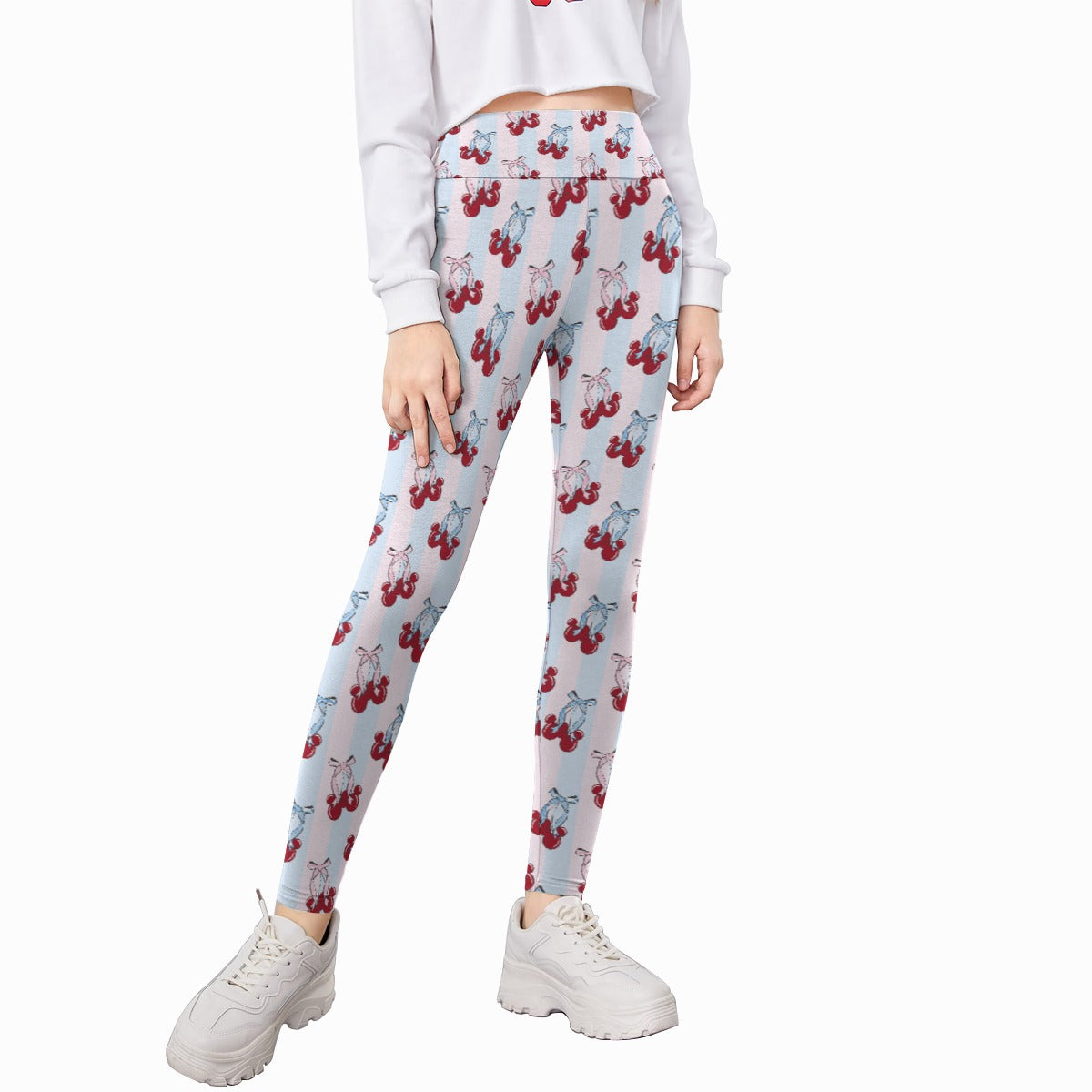 Cherry Ear Bows - Kid's Leggings