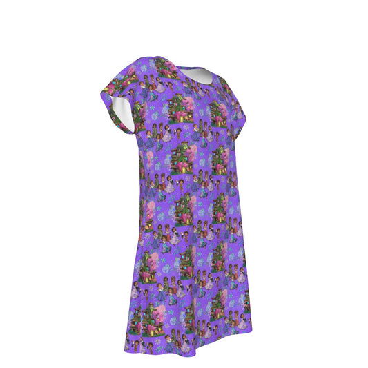 Whimsical Family Magic - Women's T-Shirt Dress