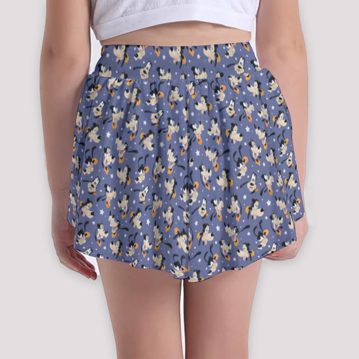Funny Silly Dog - Girls’ Flowy Pocket Shorts