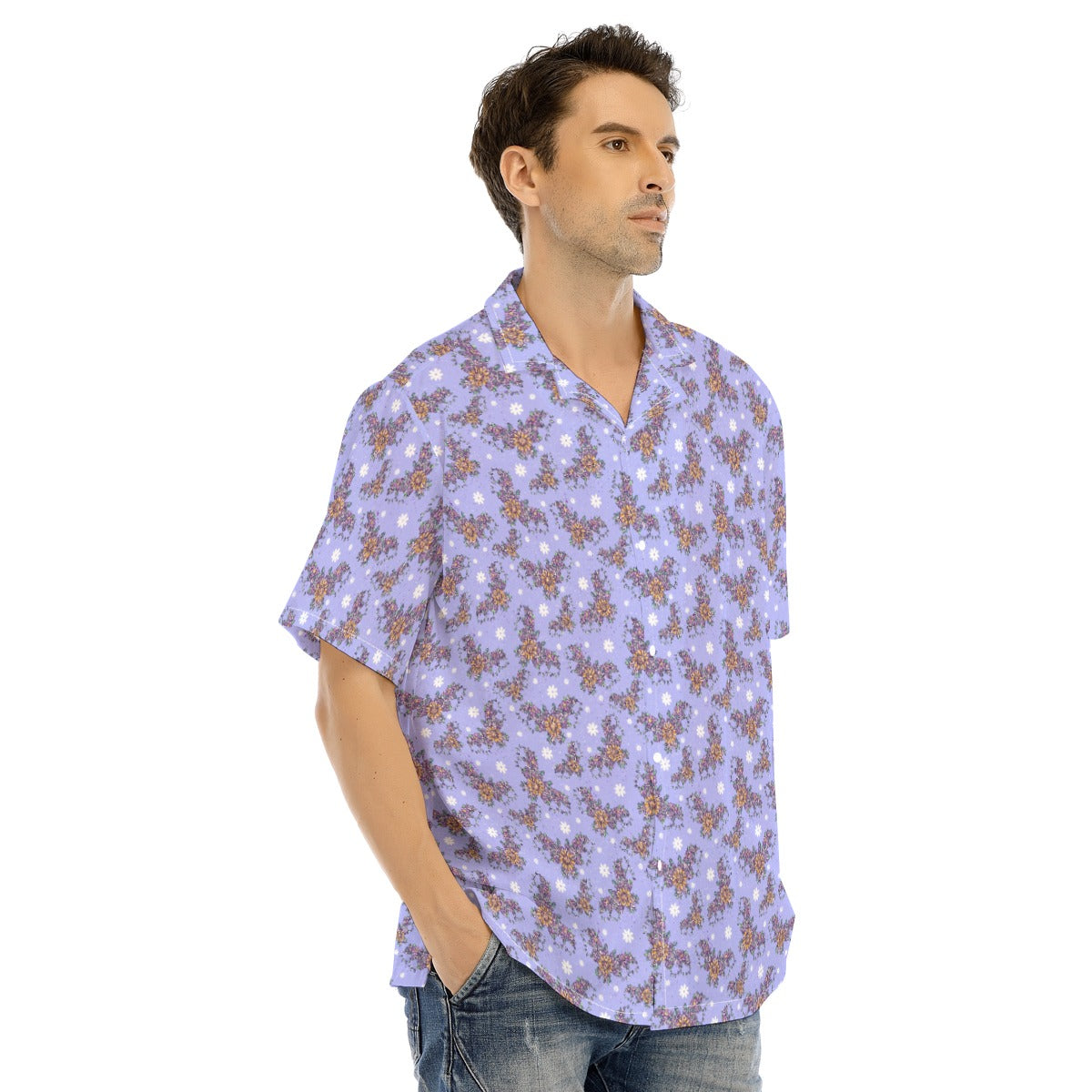 Blooming Bats - Men's Hawaiian Button Up Shirt