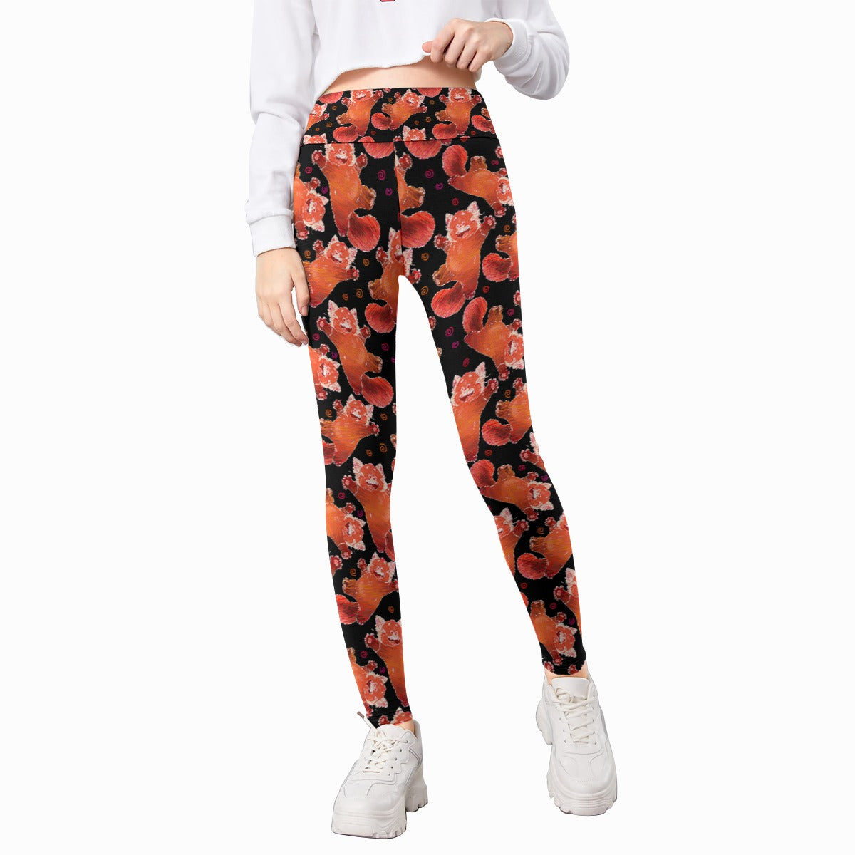 Scribbly Red Panda - Kid's Leggings
