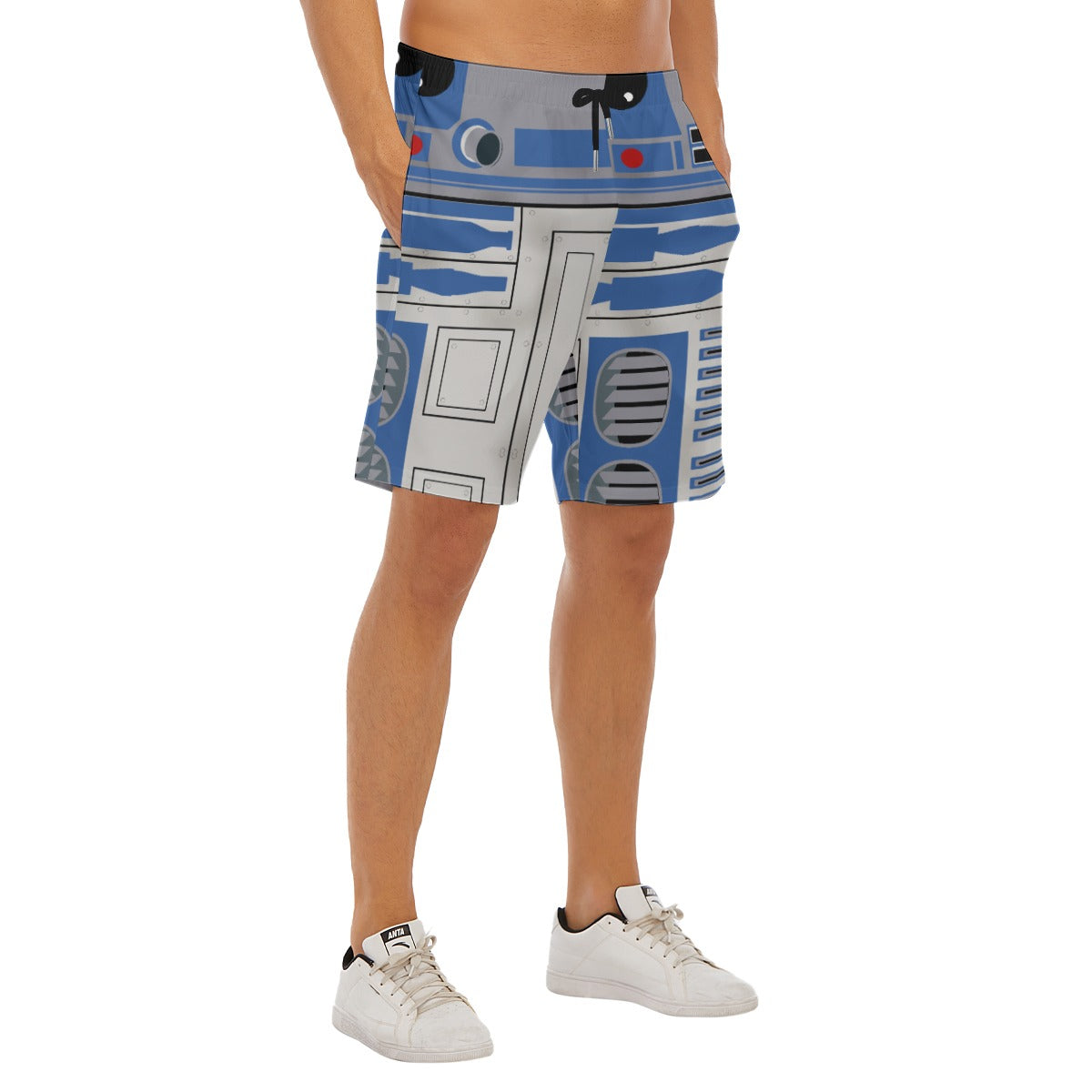 Little Blue Droid - Men’s Pocket Beach Shorts