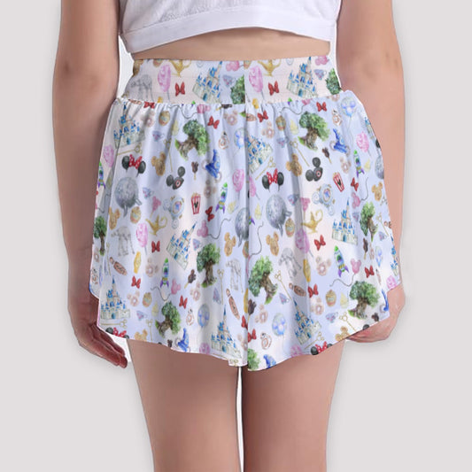 WDW Park Hopper - Girls’ Flowy Pocket Shorts