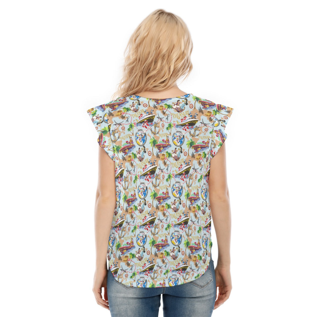 Treasure Voyage Cruise - Women’s Flutter Sleeve Top