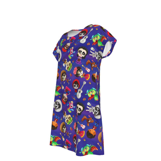Poco Loco Día de Muertos - Women's T-Shirt Dress