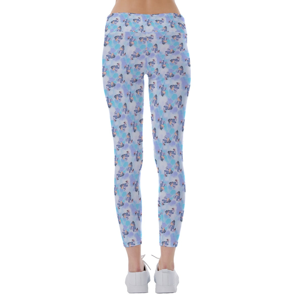 Watercolor Gentle Donkey - Women's Yoga Leggings