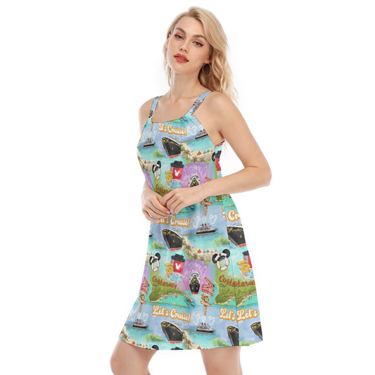 Tropical Castaway Island - Women’s Adjustable Sundress