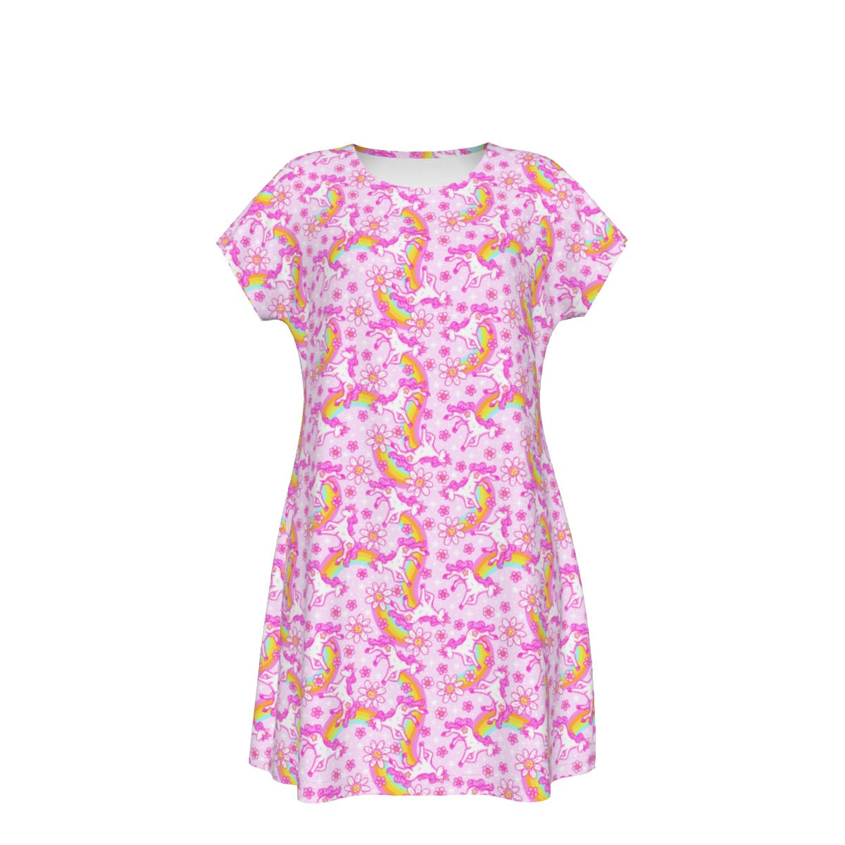 Unicorn Rainbows - Women's T-Shirt Dress