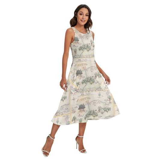 Hundred Acre Map - Women’s Diagonal Pocket Midi Dress