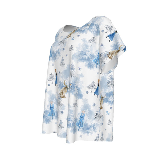 Enchanted Winter Landscape - Women’s Relaxed Fit Scoop Tee