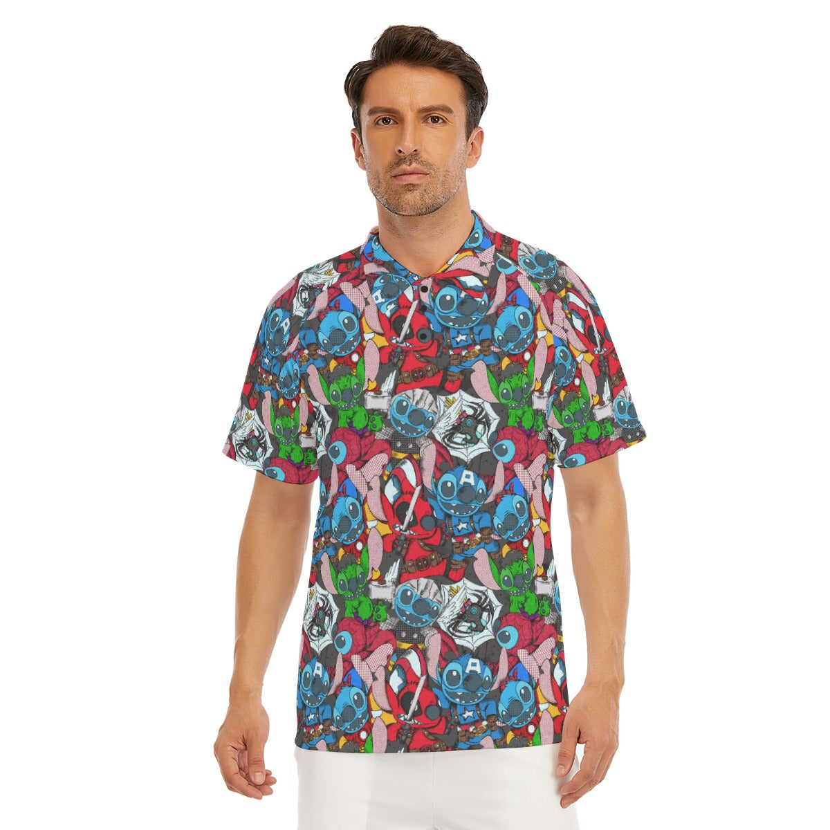 Superhero Stitch - Heroes Assembled - Men's Polo Shirt