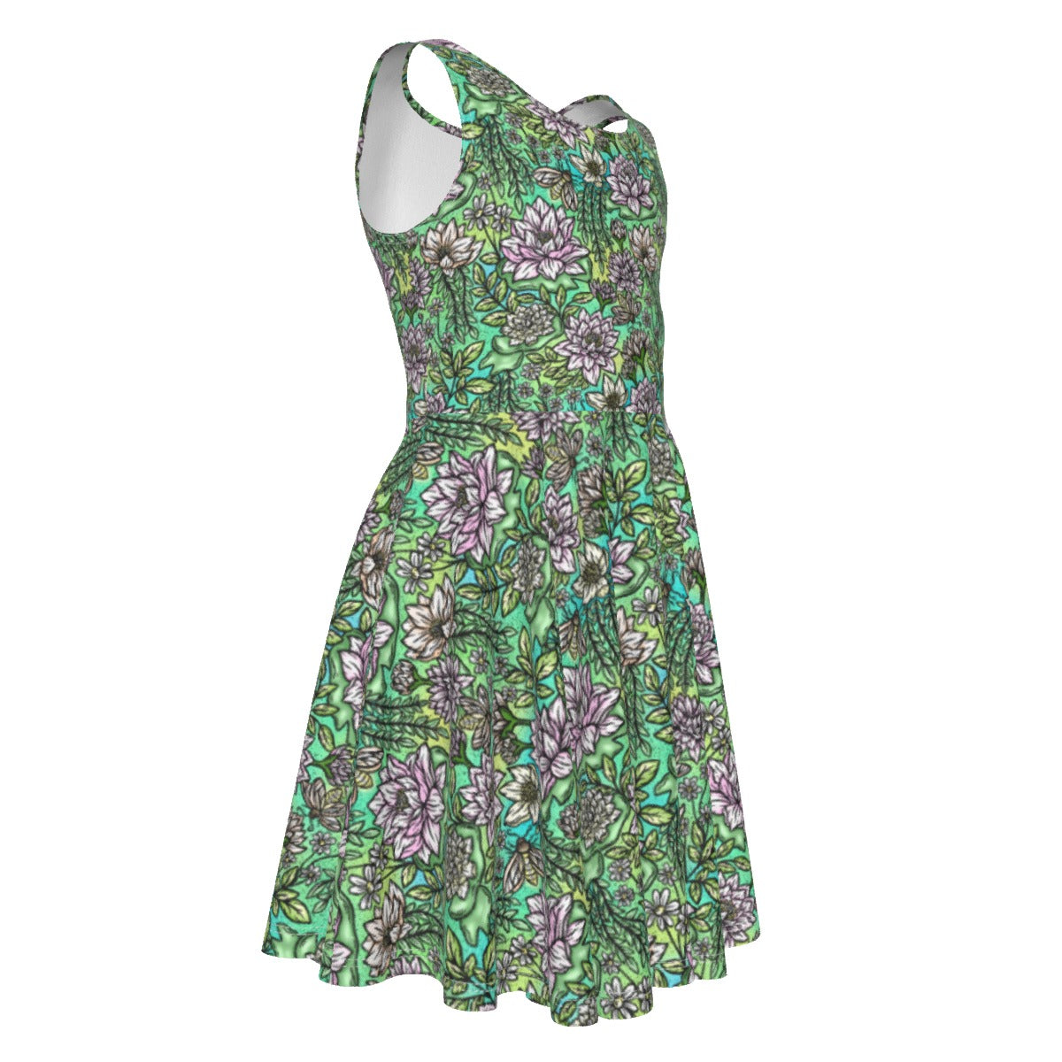Fairytale Florals – Bayou Blooms - Kid's Sleeveless Skater Dress
