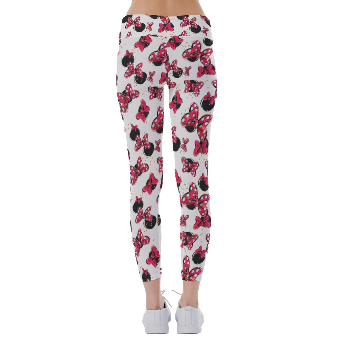 Polka Dot Bows & Mouse Ears - Women's Yoga Leggings