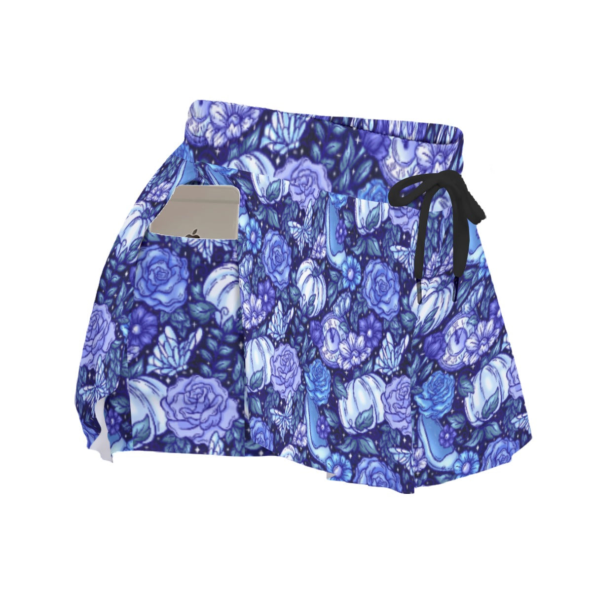 Fairytale Florals – Royal Ball - Women's Flowy Pocket Shorts