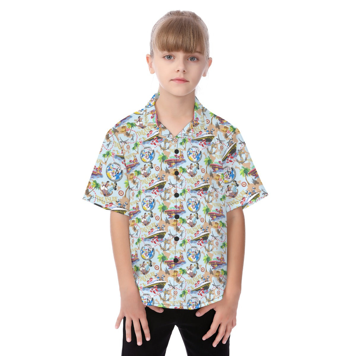 Treasure Voyage Cruise - Kid's Hawaiian Button Up Shirt