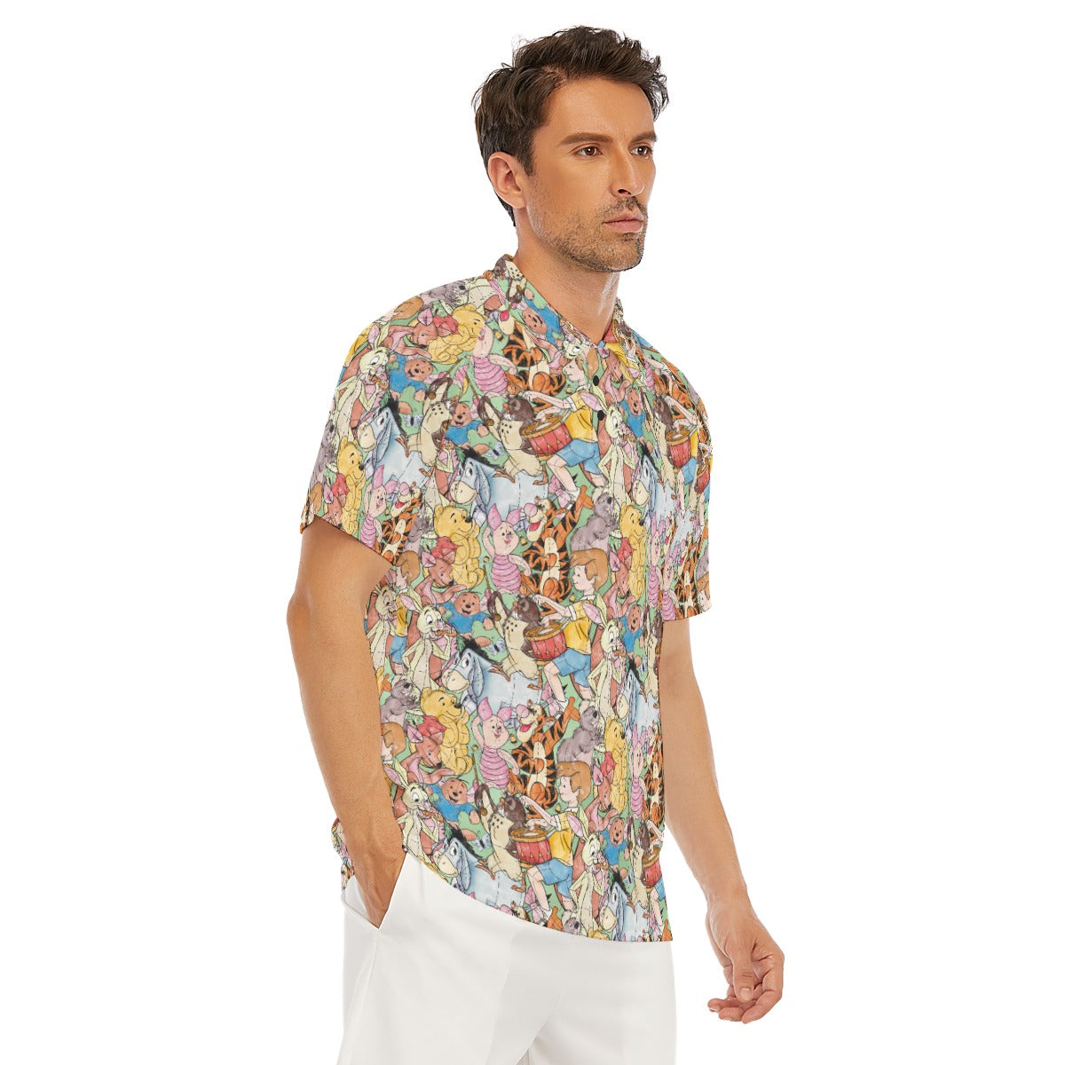 Sketched Hundred Acre Crew - Men's Polo Shirt