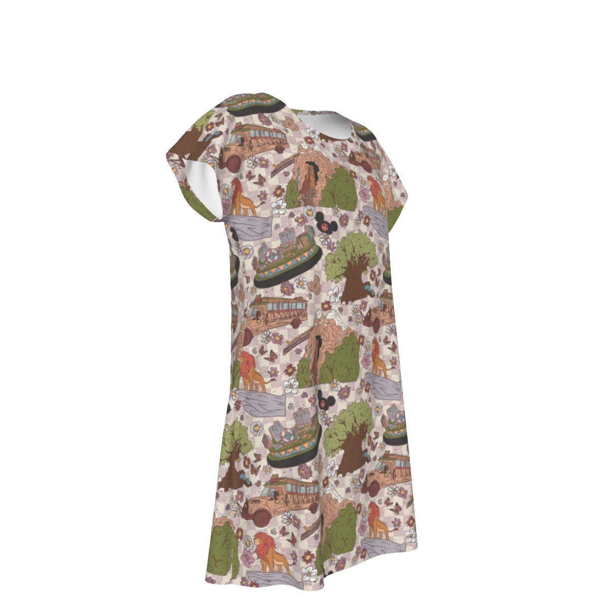 Hand Drawn AK - Women's T-Shirt Dress