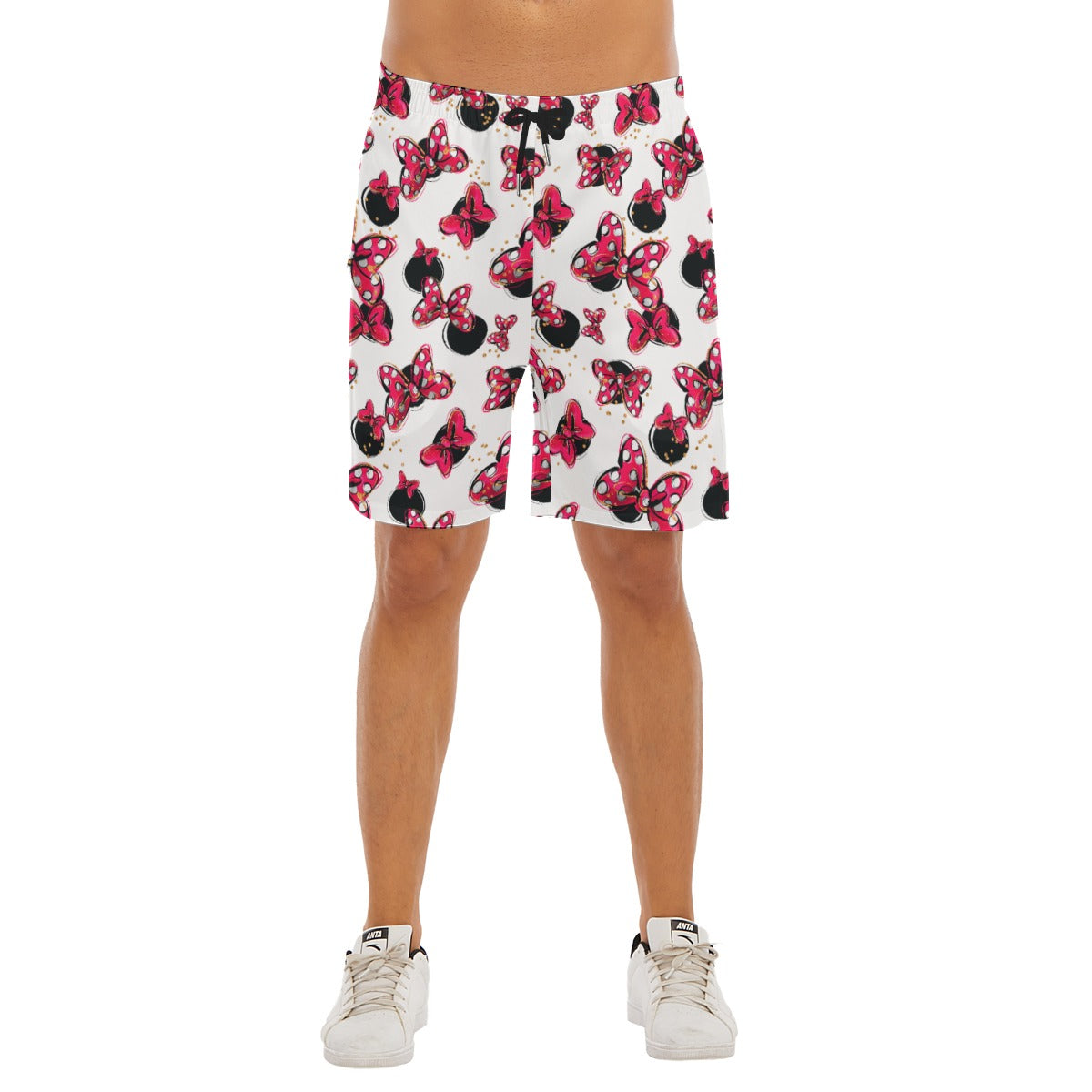 Polka Dot Bows & Mouse Ears - Men’s Pocket Beach Shorts