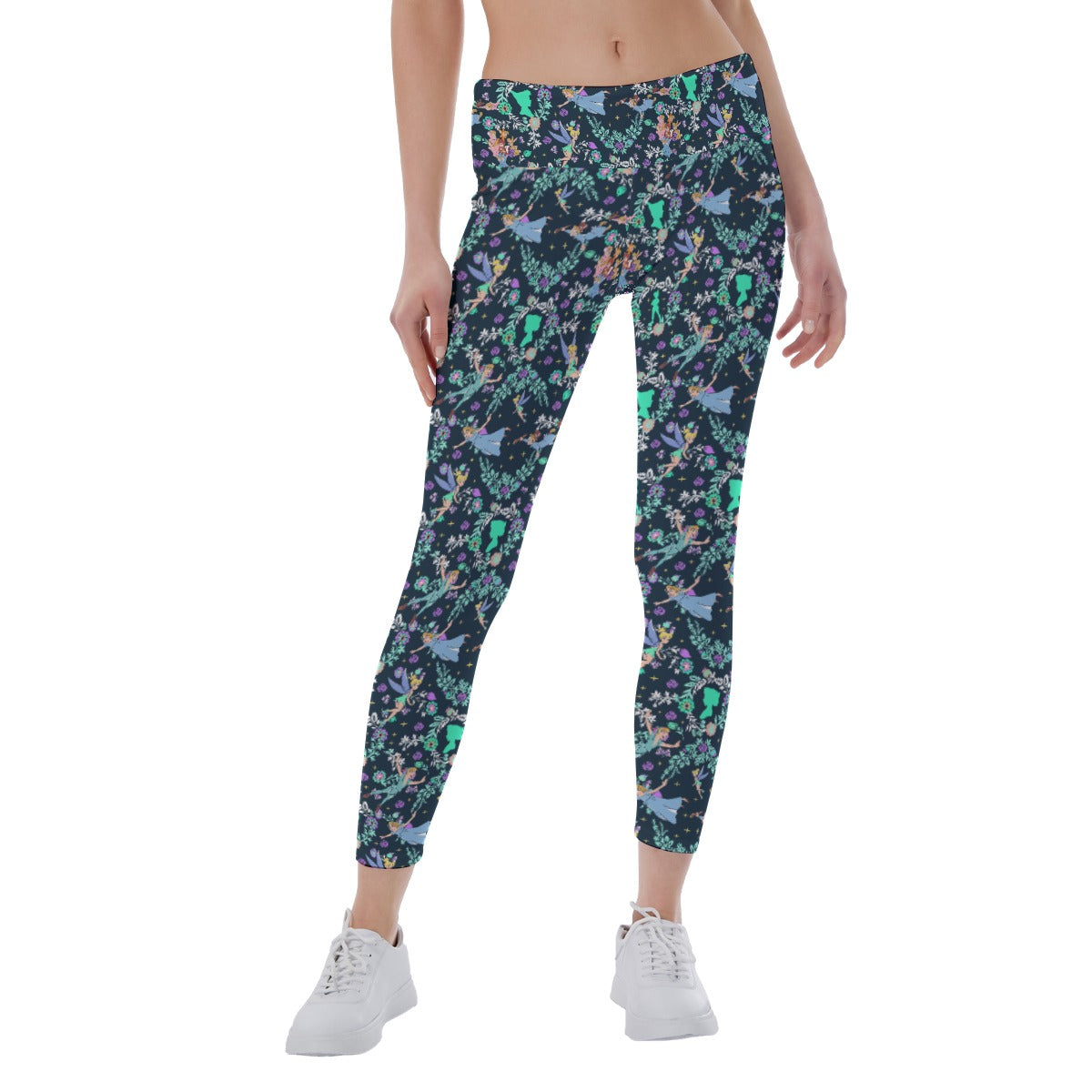 Garden Whimsy - Neverland Flight - Women's Yoga Leggings
