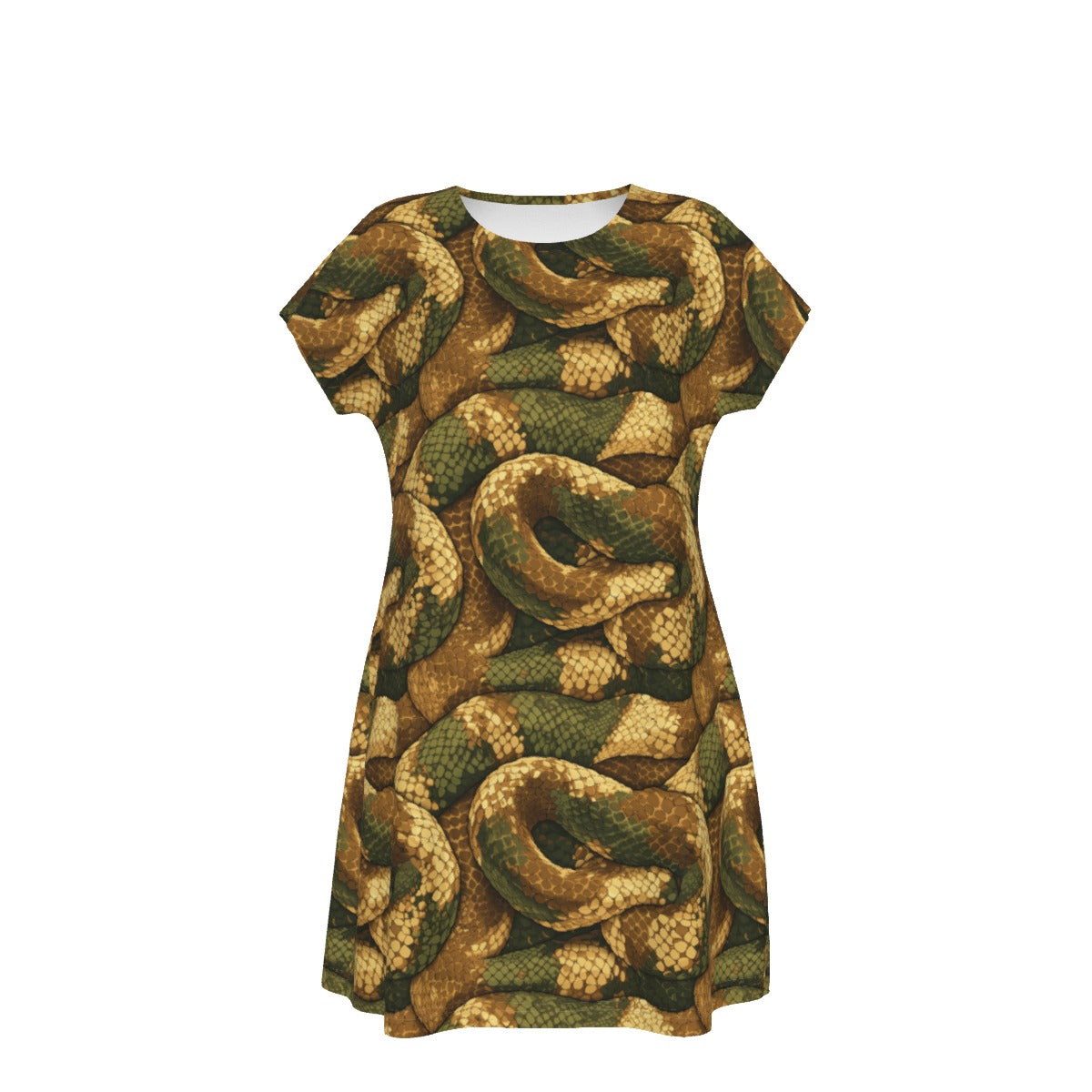Animal Print - Peacock - Women's T-Shirt Dress