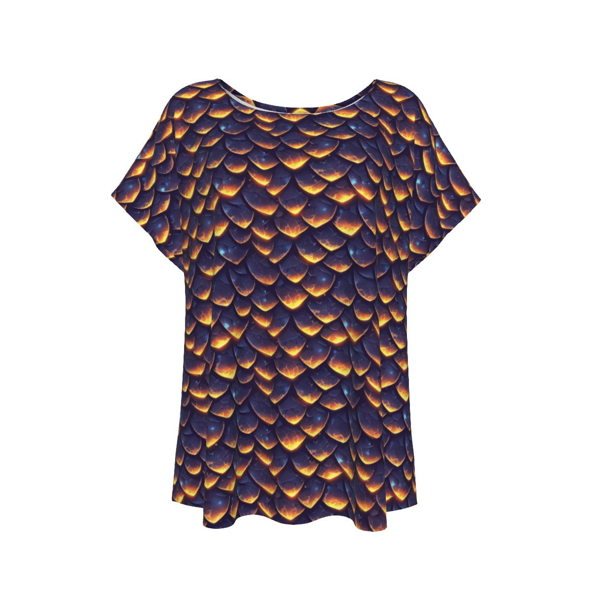Animal Print - Dragon - Women’s Relaxed Fit Scoop Tee