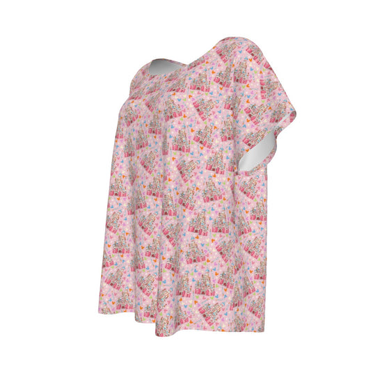 25th Birthday Cake Castle - Women’s Relaxed Fit Scoop Tee