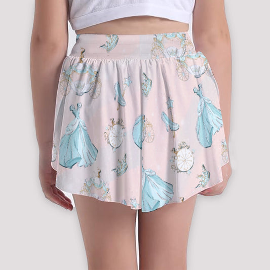 Pastel Midnight Magic - Girls’ Flowy Pocket Shorts