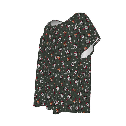 Vintage Holiday Friends - Women’s Relaxed Fit Scoop Tee