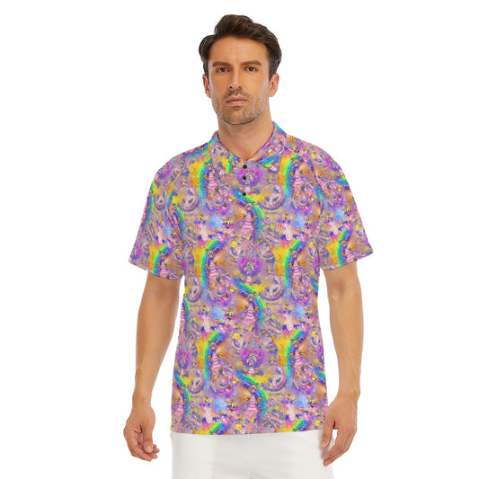 Figment Watercolor Rainbow - Men's Polo Shirt