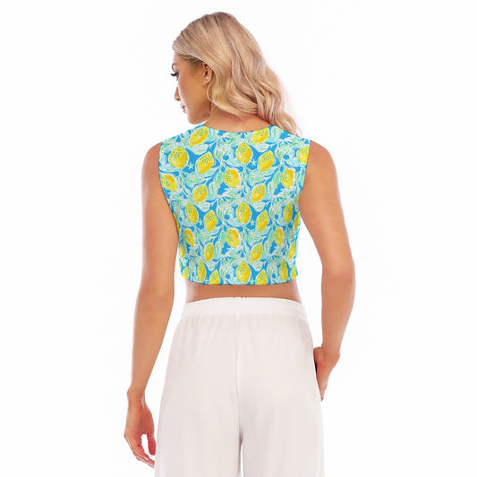 Lemon Drop Daydream - Women’s Sleeveless Cropped Tee