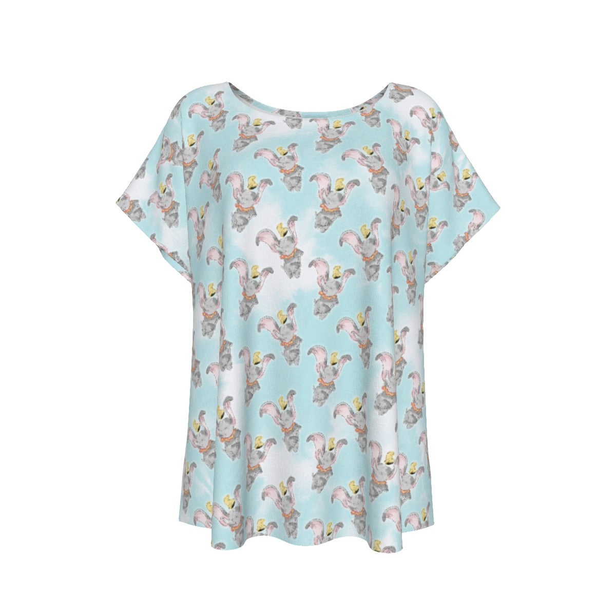 Sketch of Flying Elephant - Women’s Relaxed Fit Scoop Tee