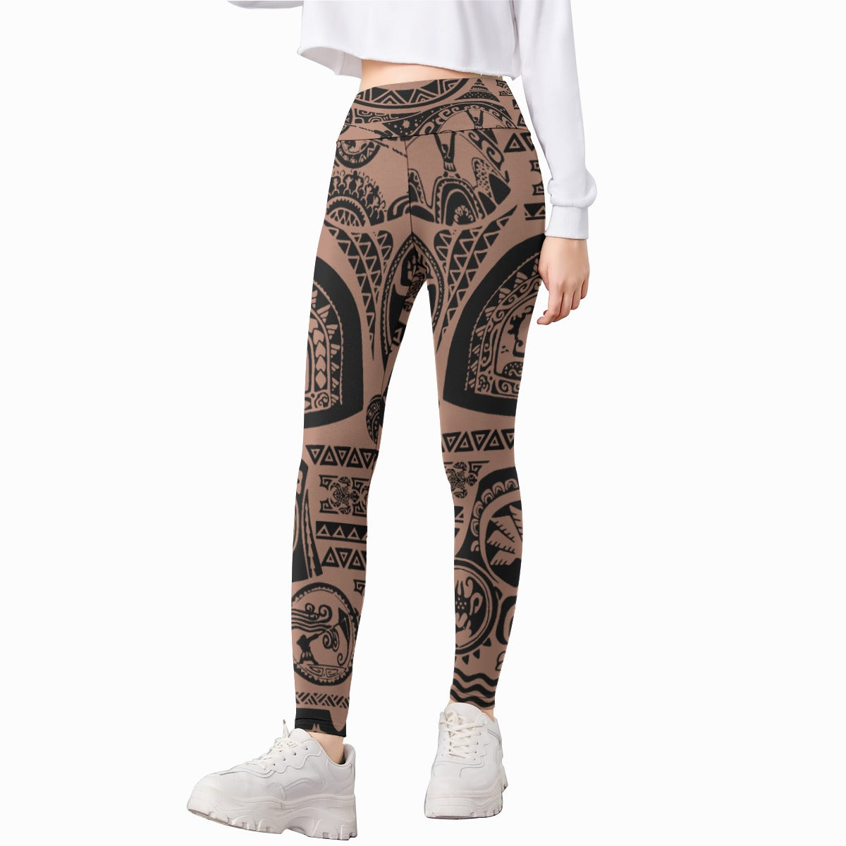 Polynesian Tattoo Motifs - Kid's Leggings