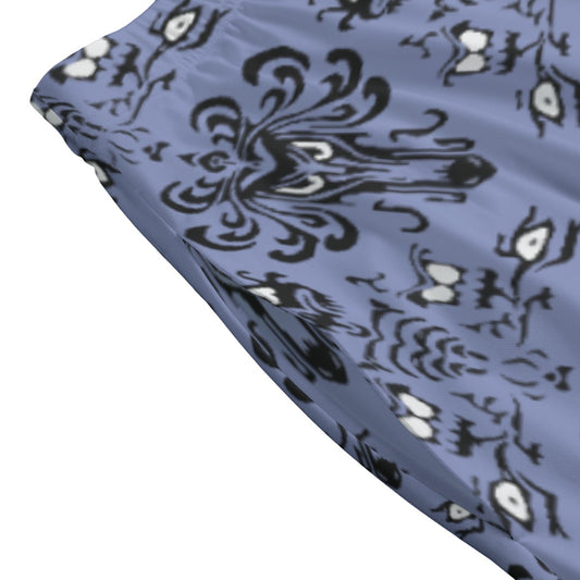 Spooky Mansion Wallpaper- Women’s Pocket Midi Skirt
