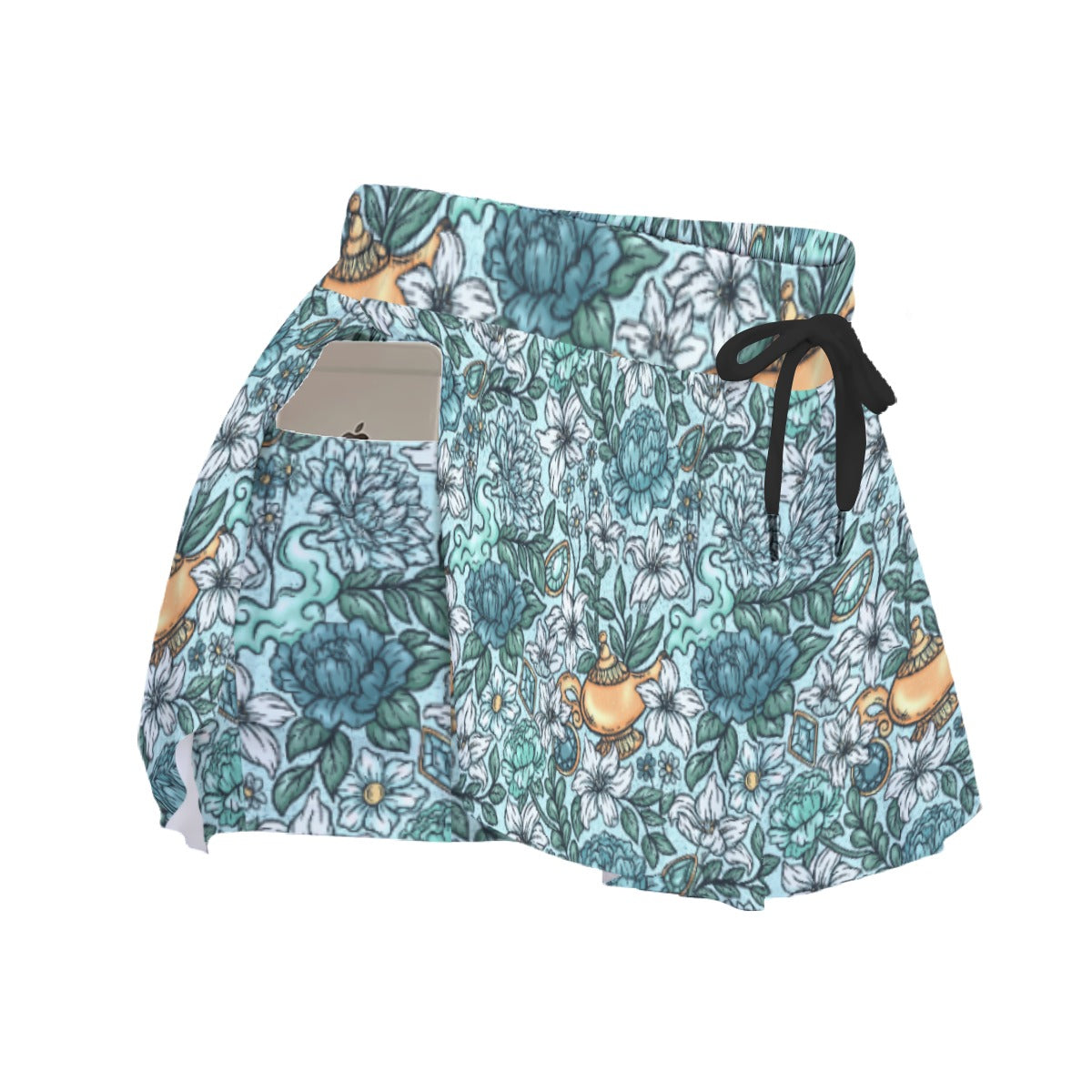 Fairytale Florals - Arabian Princess - Women's Flowy Pocket Shorts