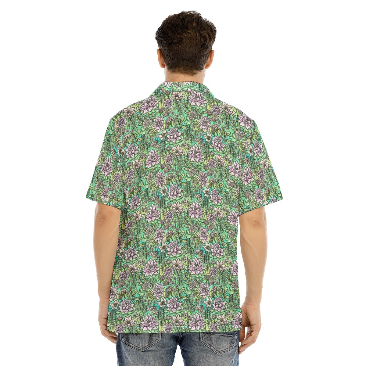 Fairytale Florals – Bayou Blooms - Men's Hawaiian Button Up Shirt