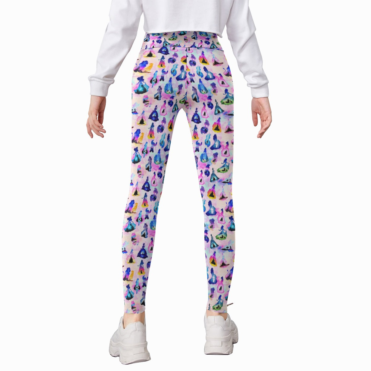 Princess And Classic Animation Silhouettes - Kid's Leggings