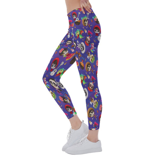 Poco Loco Día de Muertos - Women's Yoga Leggings