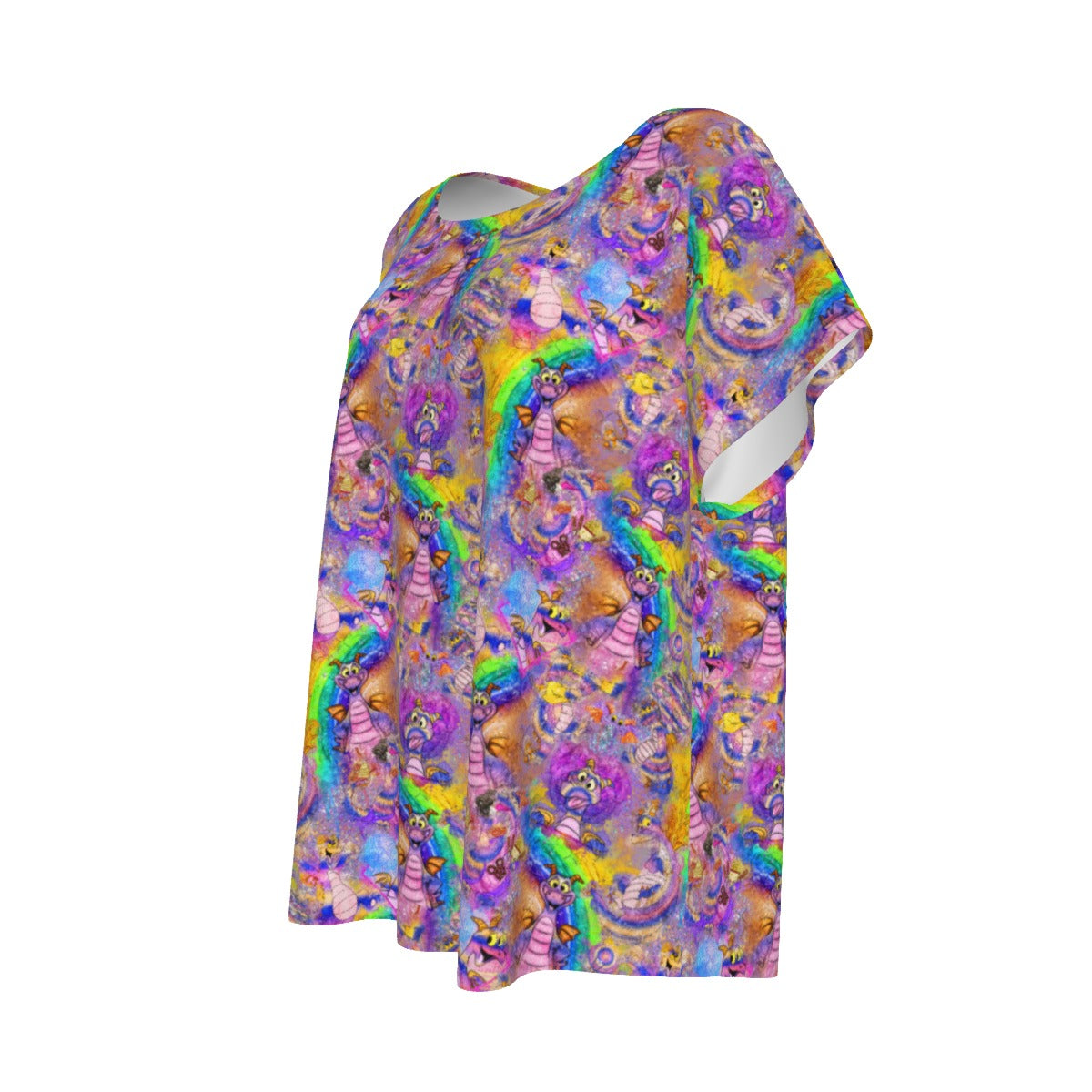 Figment Watercolor Rainbow - Women’s Relaxed Fit Scoop Tee