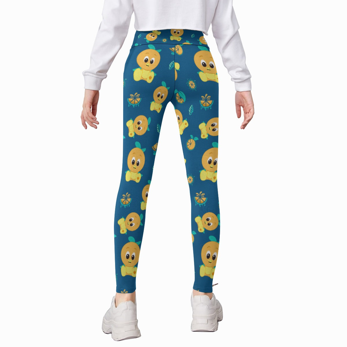 Cheerful Citrus Bird - Kid's Leggings