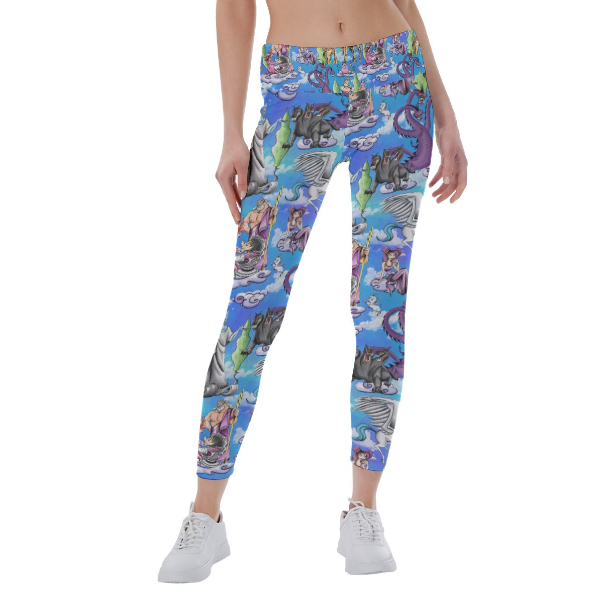 Mythic Hero Chaos Clouds - Women's Yoga Leggings